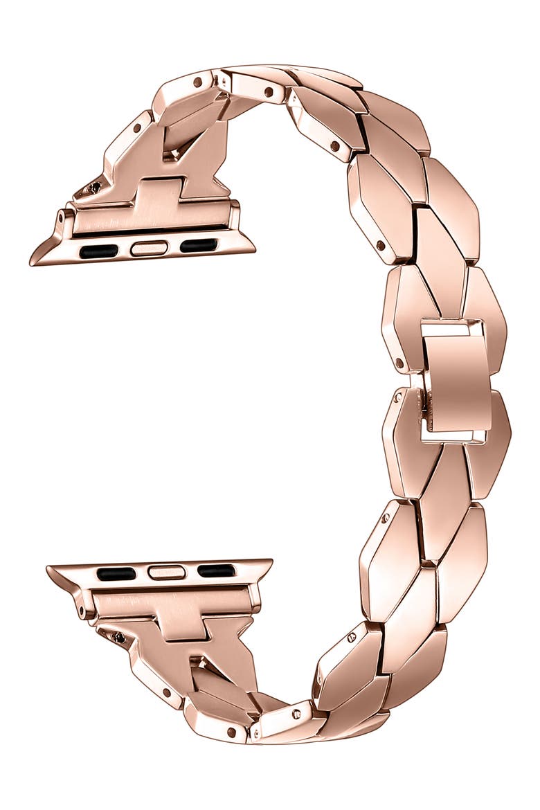 Ava Stainless Steel Apple Watch® Watchband, Alternate, color, ROSE GOLD