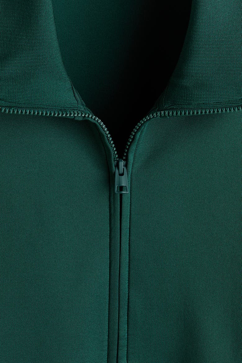 Relaxed-fit Scuba Knit Track Jacket, Alternate, color, Dark green