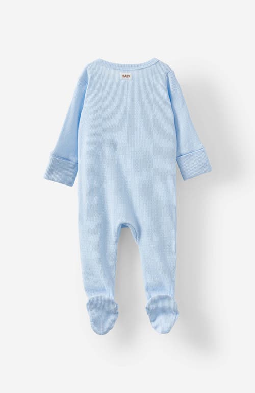 Cotton On Kids Organic Pointelle Zip All In One Romper In White Water Blue Best Thing