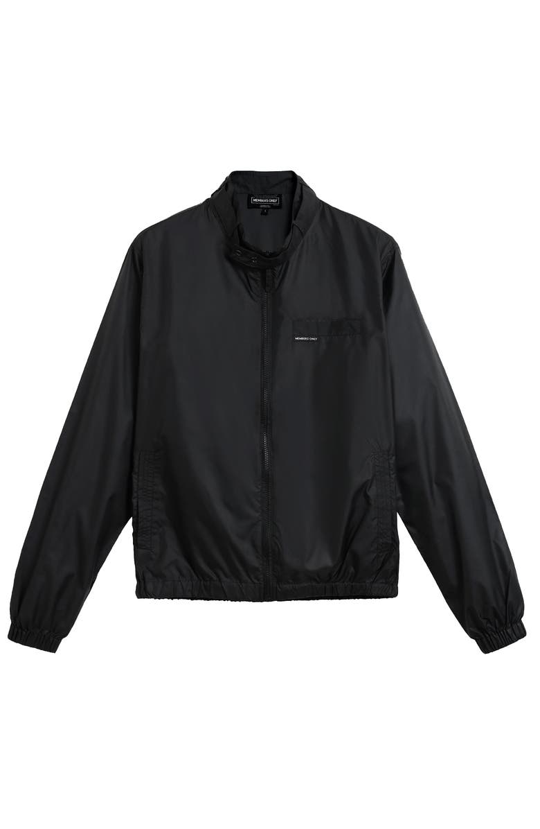 Members Only Men's Windbreaker Packable Jacket, Alternate, color, Black