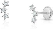 Tiny Blessings 14K Gold Lucky Stars Studs Screw Back Earrings