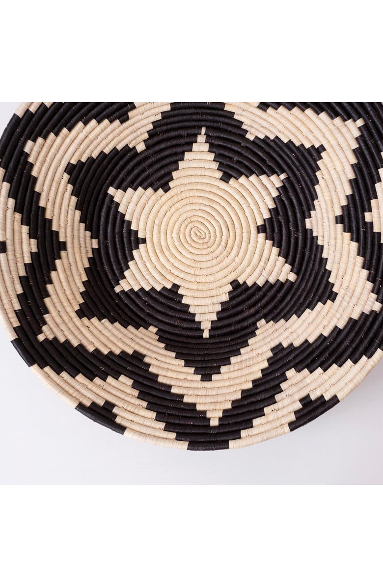 Maadili Collective Extra Large Layered Petals Basket, Alternate, color, Black
