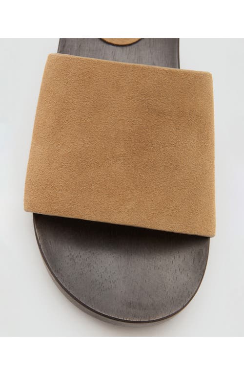 Mango Slide Sandal In Nude