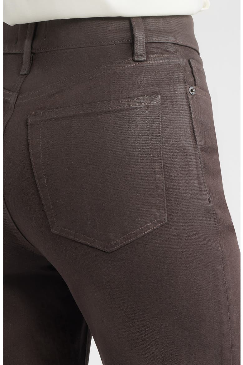 Le Slim Palazzo Coated High Waist Wide Leg Jeans, Alternate, color, TRUFFLE COATED