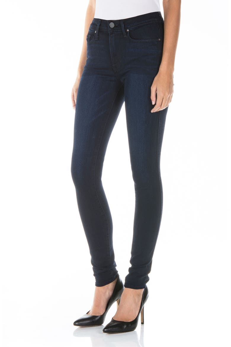 Gwen High Rise Jeans, Alternate, color, FALCON BLUE