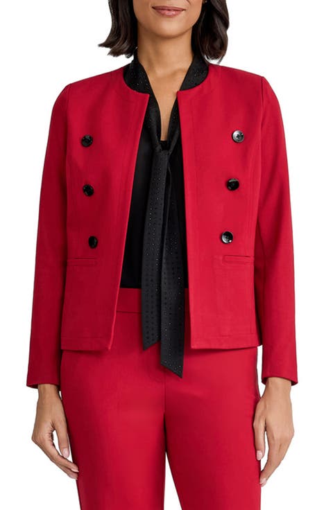 Faux Double Breasted Jacket