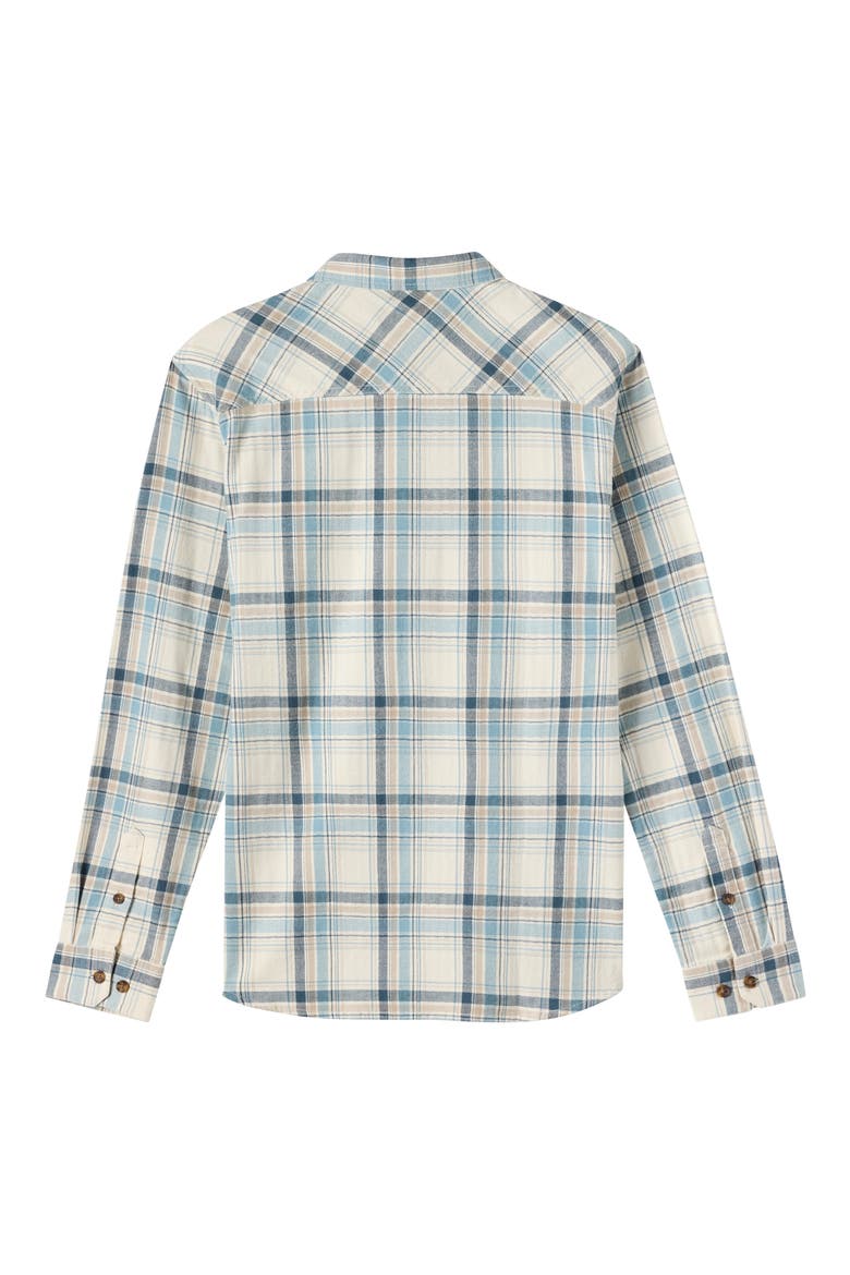 Kids' Redmond Plaid Flannel Button-Up Shirt, Alternate, color, CREAM