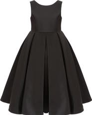 Tulleen Satin Bow-Back Dress