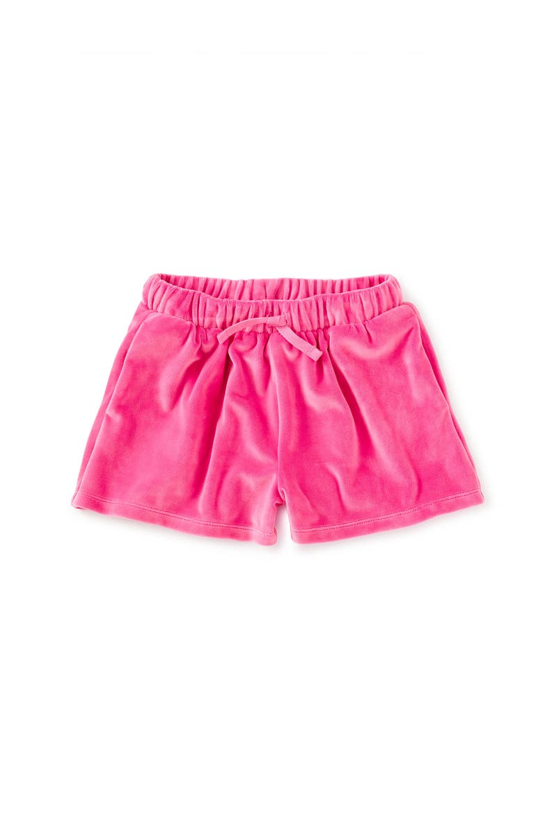 Comfy Velour Shorts, Main, color, Sweet Pea
