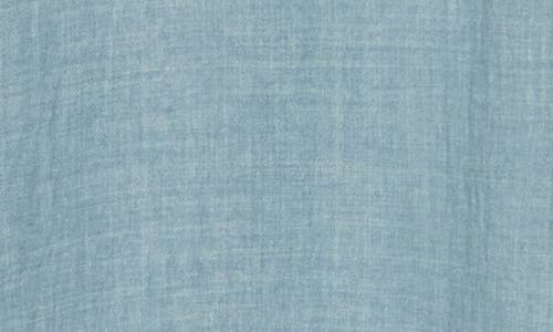 Max Studio Textured Short Sleeve Midi Shirtdress In Hmineral-heather Mineral