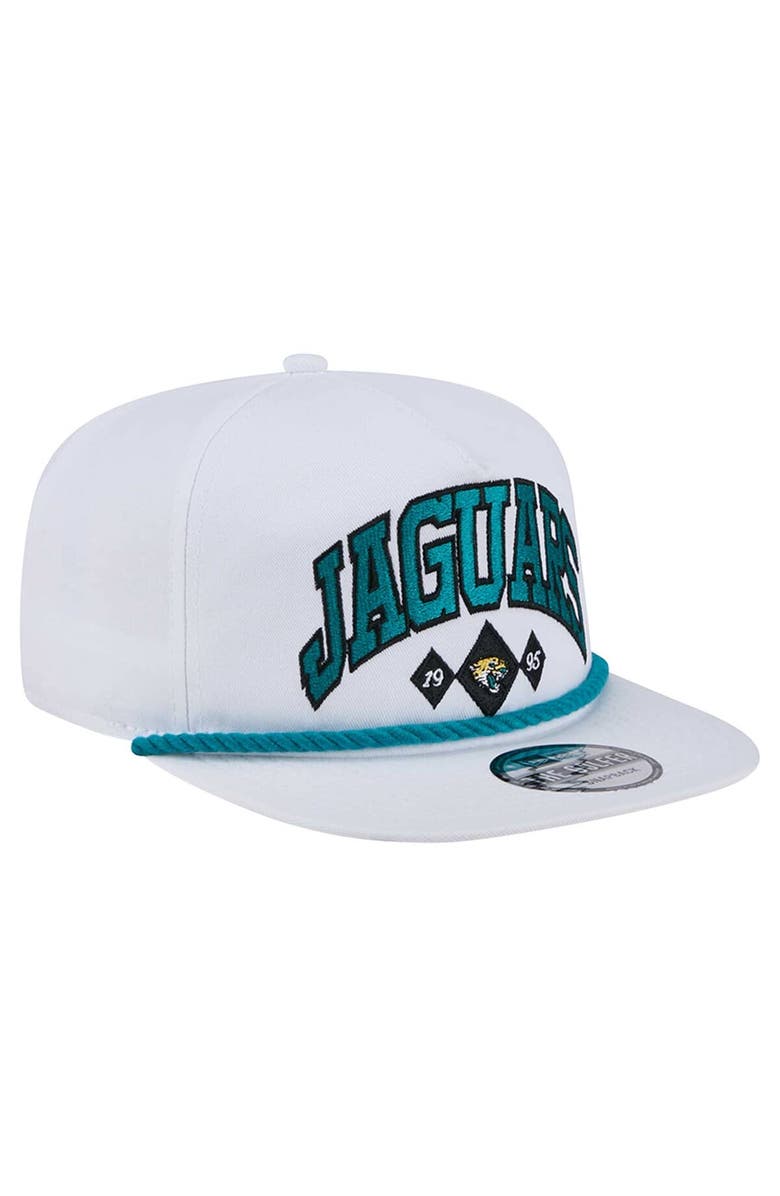 New Era Men's New Era White Jacksonville Jaguars Diamond Golfer Snapback Hat, Alternate, color, White