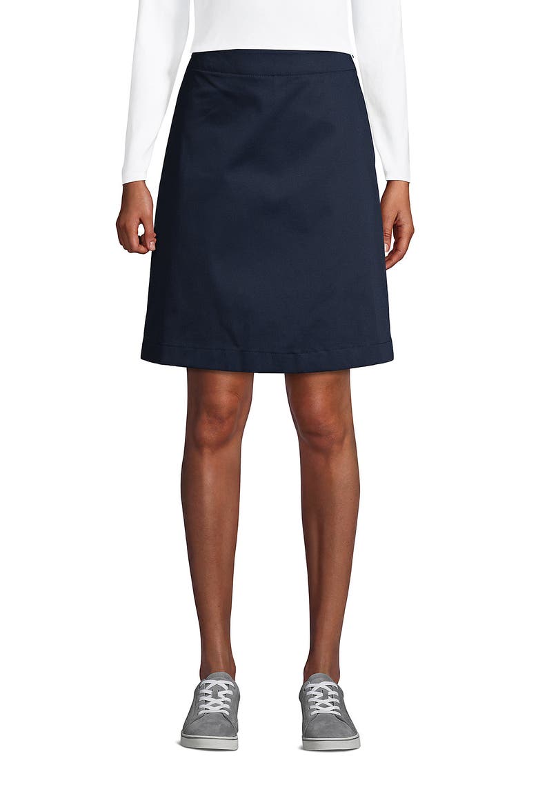 School Uniform Young  Blend Chino Skort Above Knee, Main, color, Classic Navy