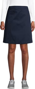 Lands' End School Uniform Young  Blend Chino Skort Above Knee