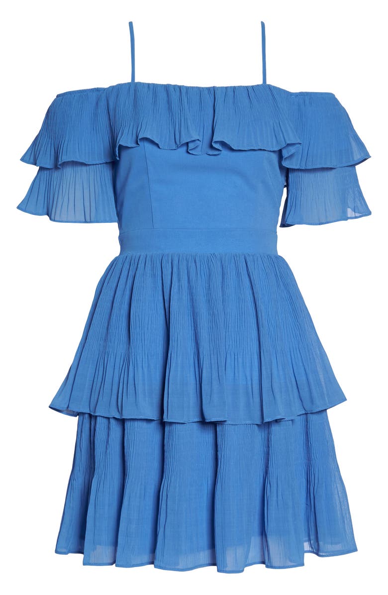 Adelyn Rae Rosalie Cold Shoulder Dress, Alternate, color,