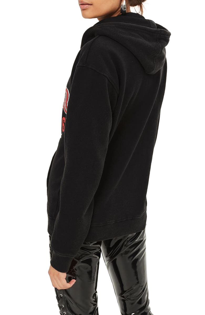 Topshop x UNK Chicago Bulls Hoodie, Alternate, color, 