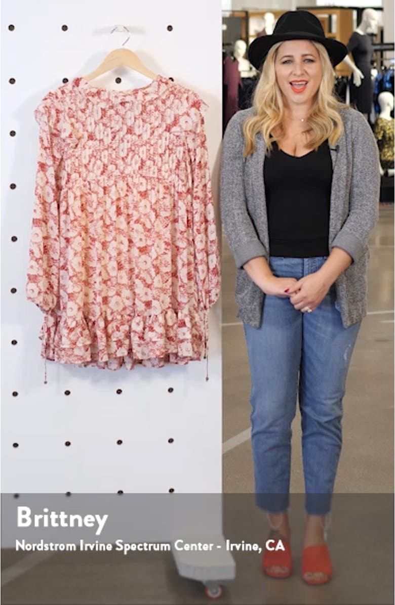 These Dreams Long Sleeve Minidress, sales video thumbnail