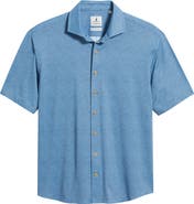 johnnie-O Breck Hangin’ Out Knit Short Sleeve Button-Up Shirt