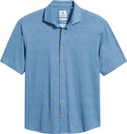 johnnie-O Breck Hangin’ Out Knit Short Sleeve Button-Up Shirt