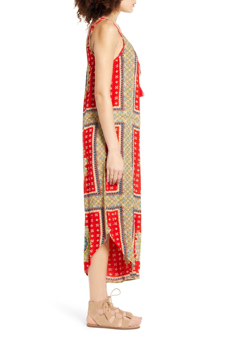 Athens Jumpsuit, Alternate, color, RED/ BEIGE