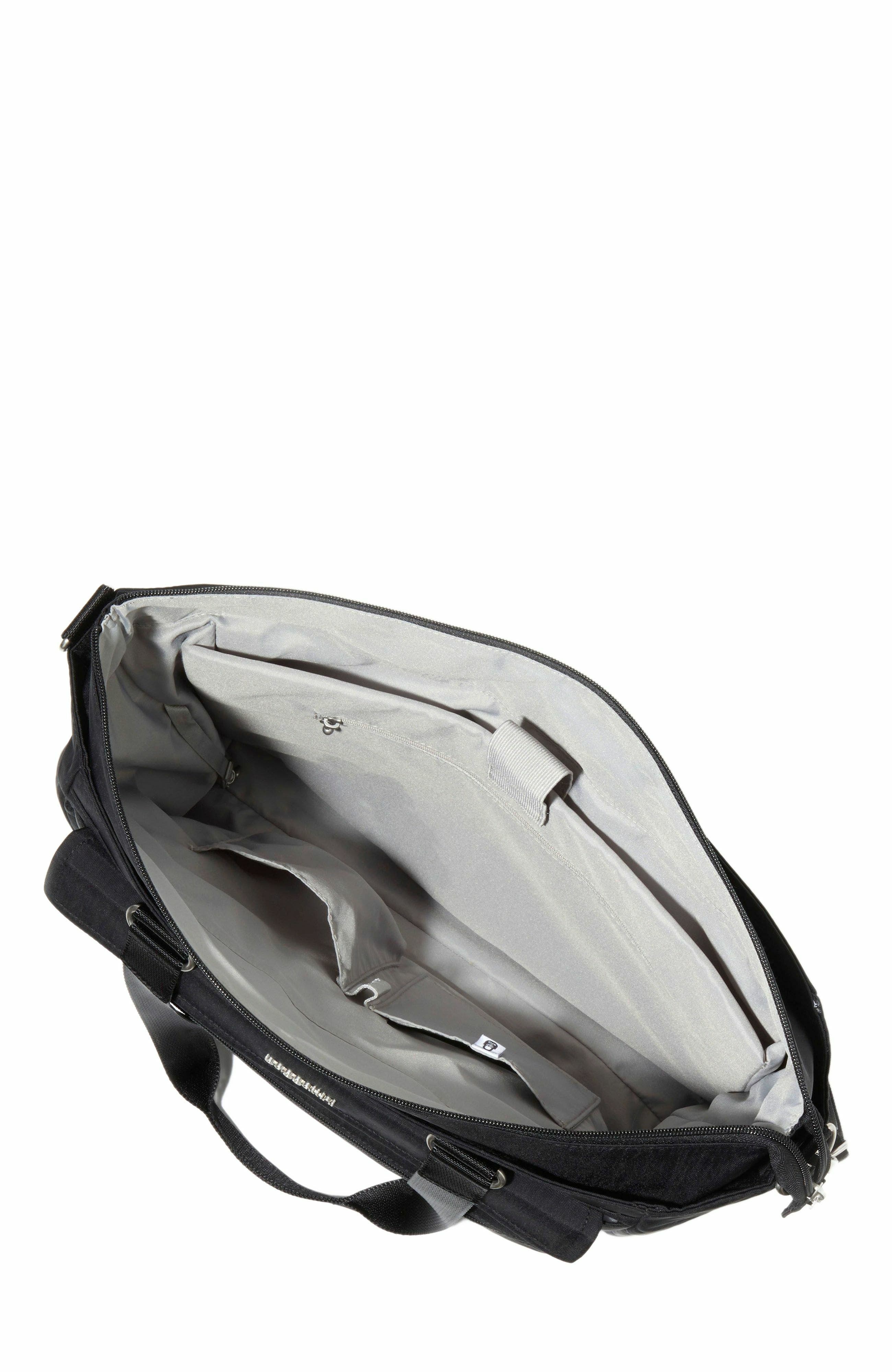 BAGGALLINI Modern Laptop Tote Crossbody Bag, Alternate, color, Black