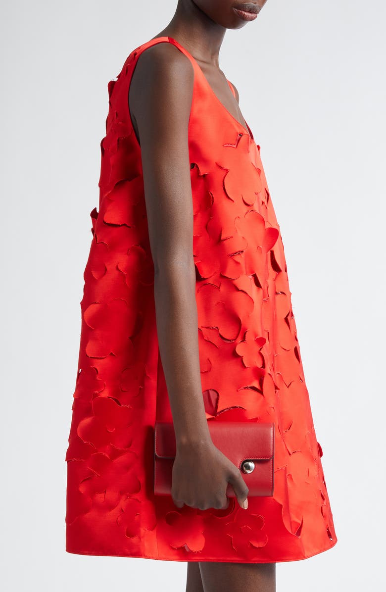 Marni Trunkaroo Leather Shoulder Bag, Alternate, color, Very/ Red