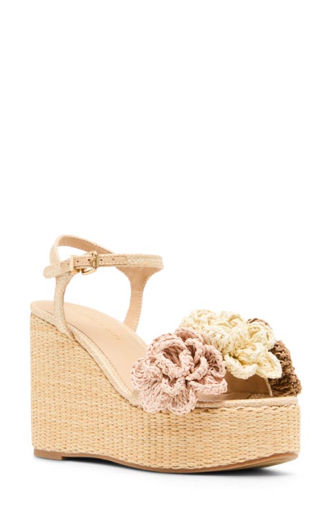 <p>Shoree Raffia Wedge Sandal (Women)</p>