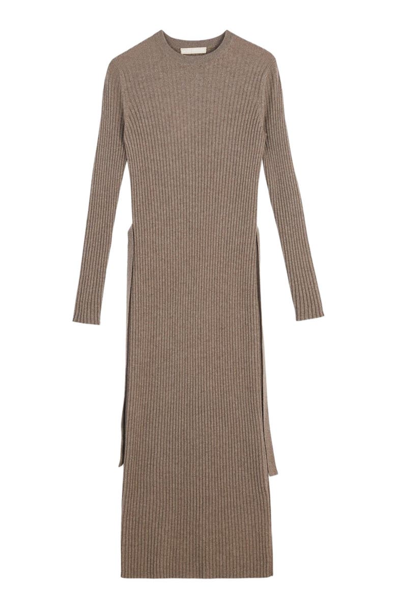GOBI Mongolian Cashmere Cashmere Knit Dress with Belt, Alternate, color,