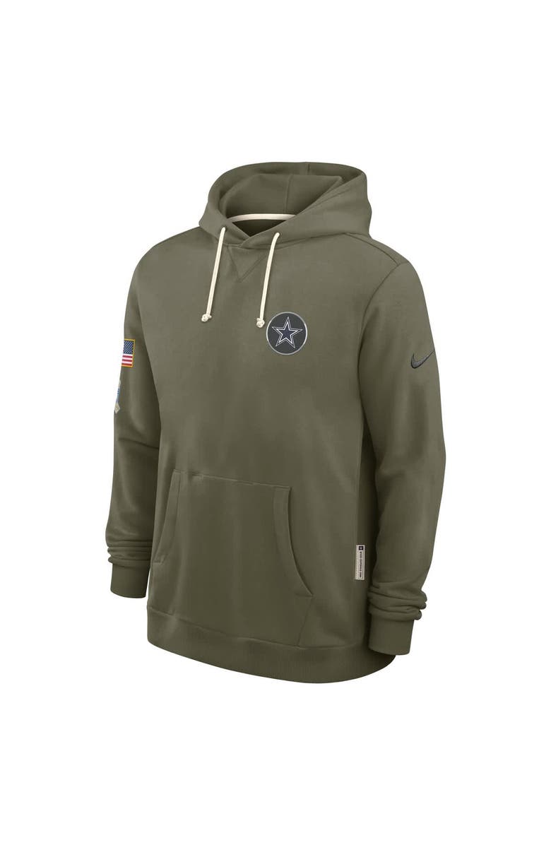 Nike Men's Nike Olive Dallas Cowboys 2025 Salute to Service Sideline Standard Issue Dri-FIT Hoodie, Alternate, color, Olive
