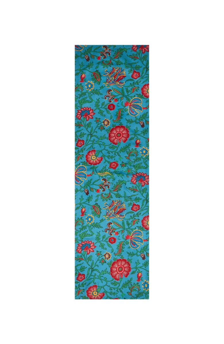 La DoubleJ Runner Dragon Flower Turquoise, Main, color, Dragon Flower Turquoise