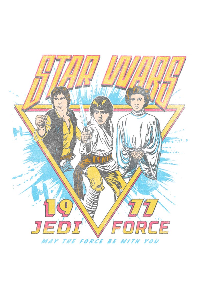 Men's Star Wars Classic Trio 1977  Graphic T-Shirt, Alternate, color, White