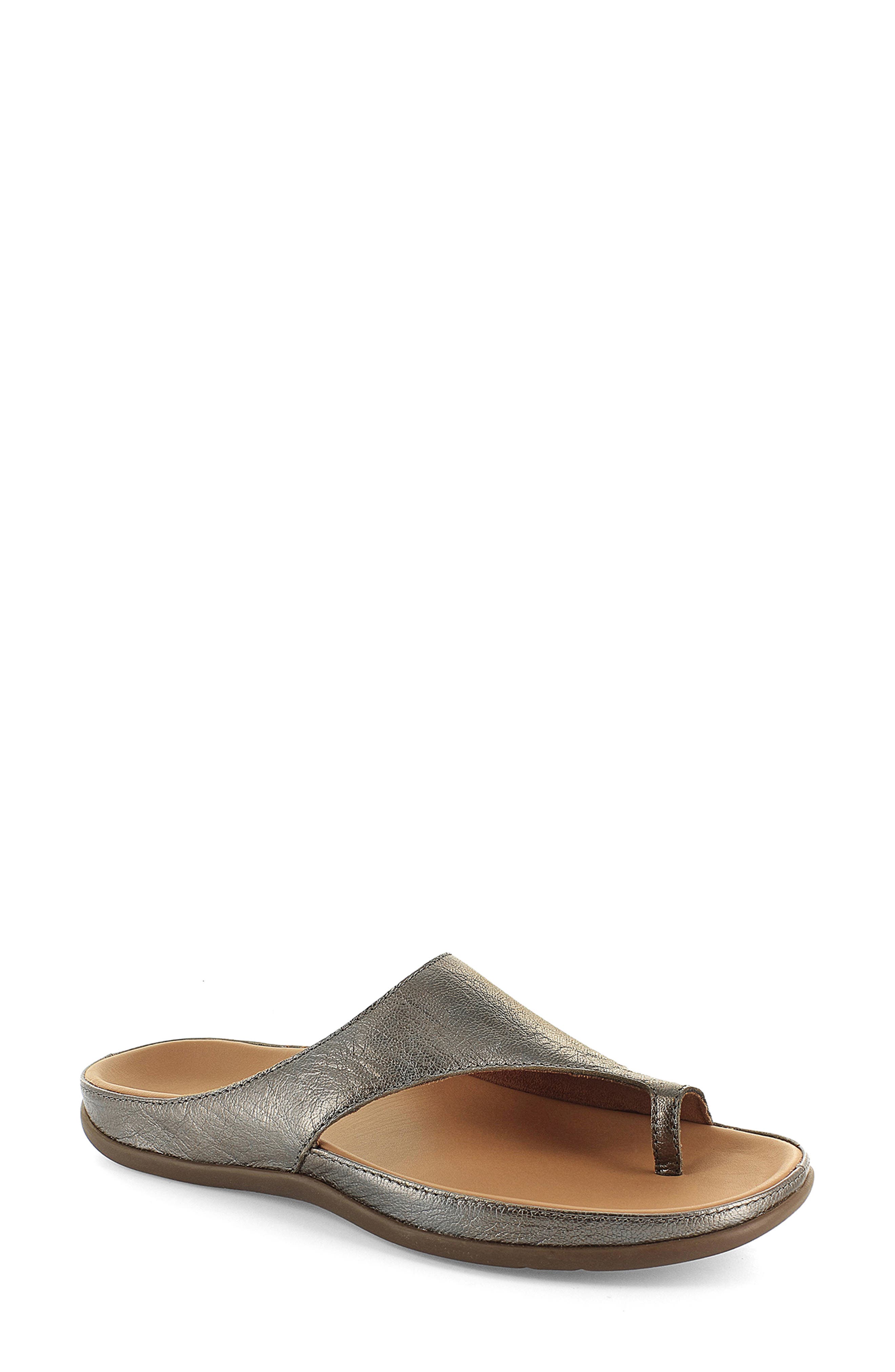 Capri Slide Sandal, Main, color, ANTHRACITE