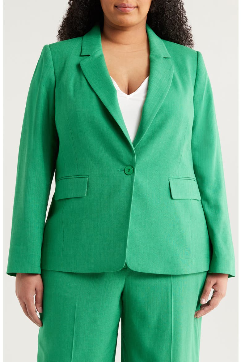One-Button Blazer, Alternate, color, CLOVER