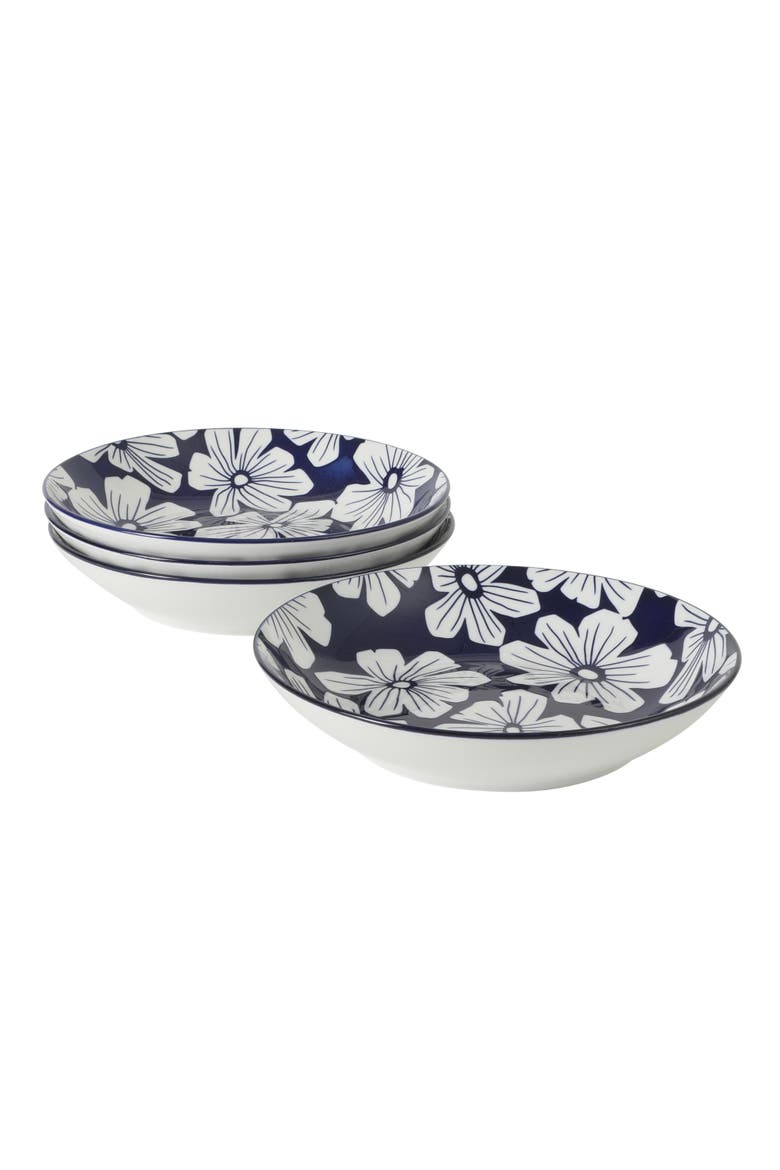 Heritage Sky Stoneware Pasta Bowl Set, Alternate, color, Blue/White