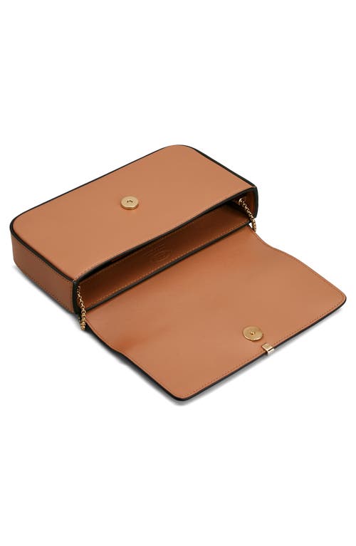 Tod's Mini Leather Flap Bag In Kenia Scuro