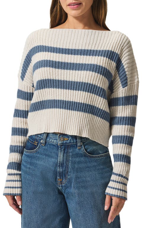 Splendid Olivia Striped Sweater In Berring Sea Stripe