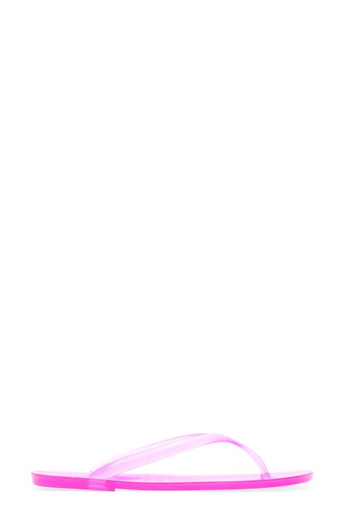 Jeffrey Campbell Beach Day Jelly Flip Flop In Magenta