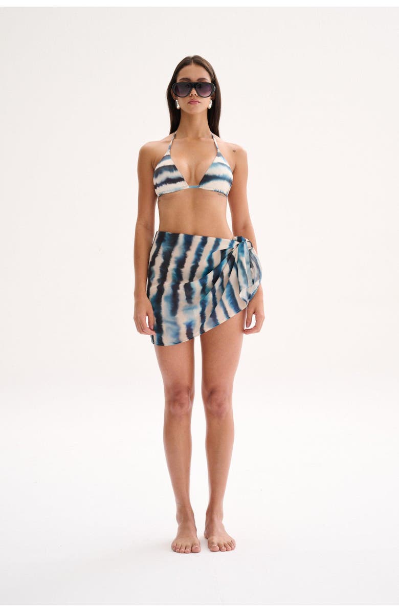 Nelblu Swimwear Mini Pareo Print, Main, color, Print Azul