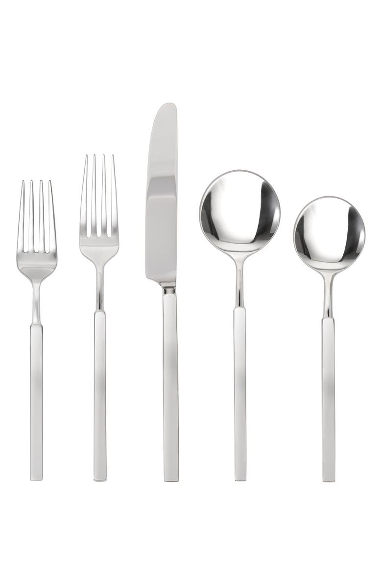 Fortessa Jaxson 5-Piece Place Setting, Main, color, Silver