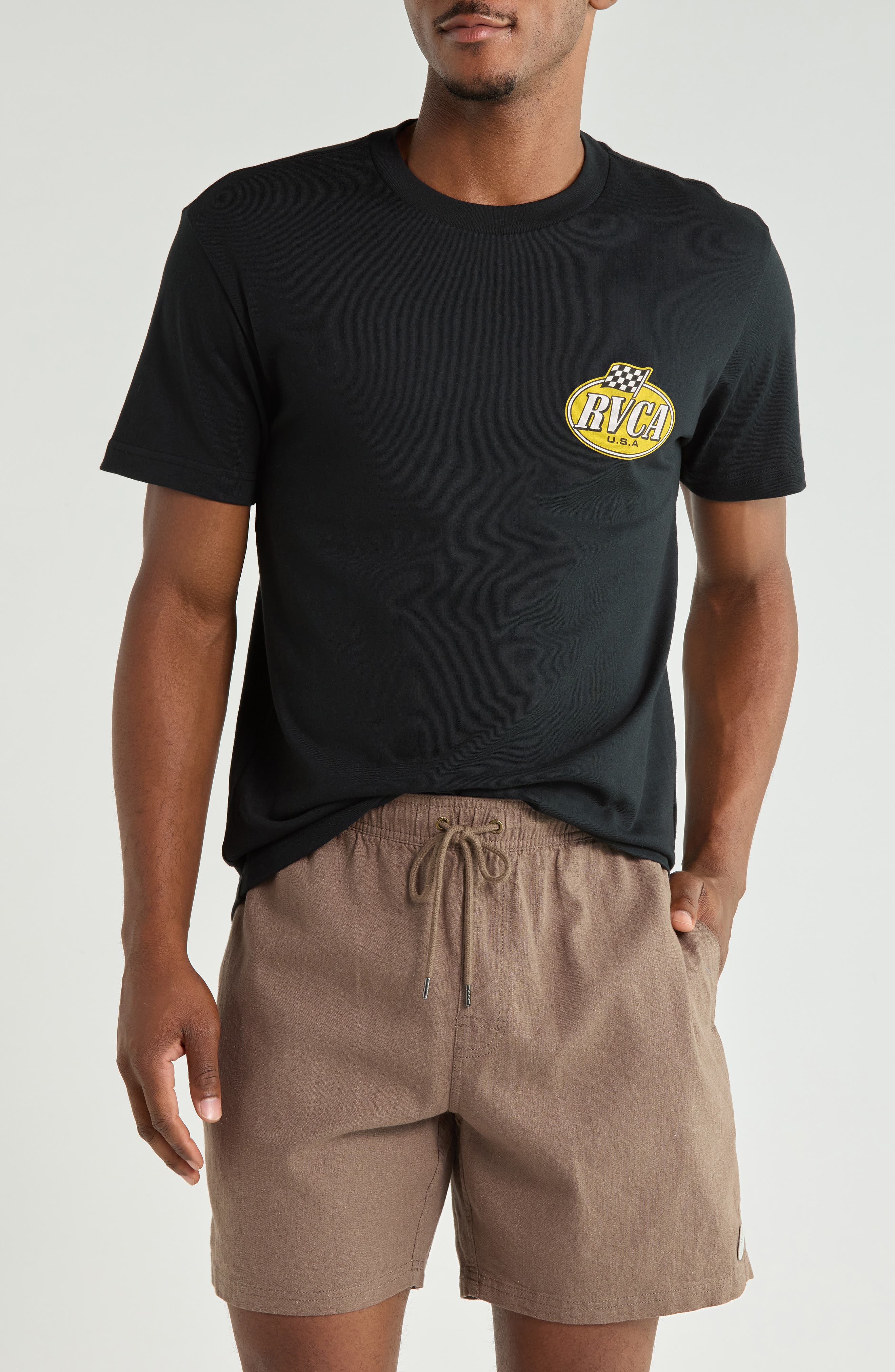Speed Check Cotton Graphic T-Shirt