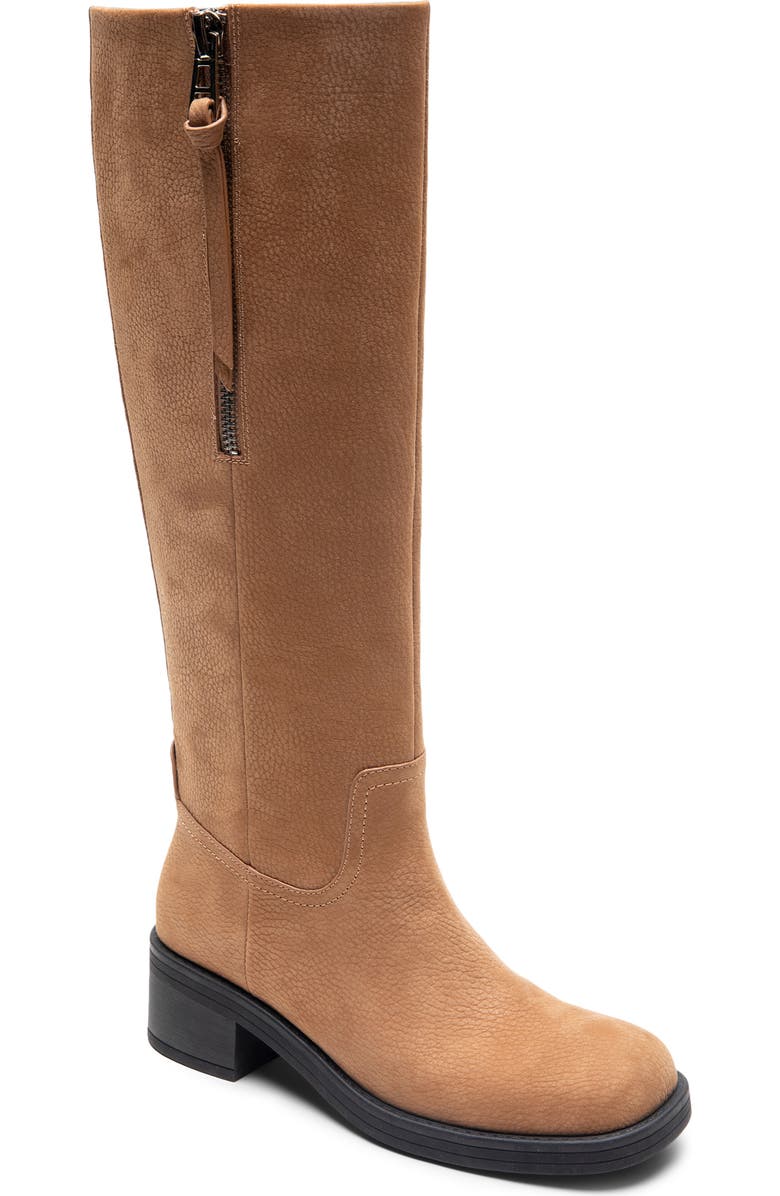 Aerosoles Morisson Knee High Boot, Main, color, Camel Pebbled Nubuck