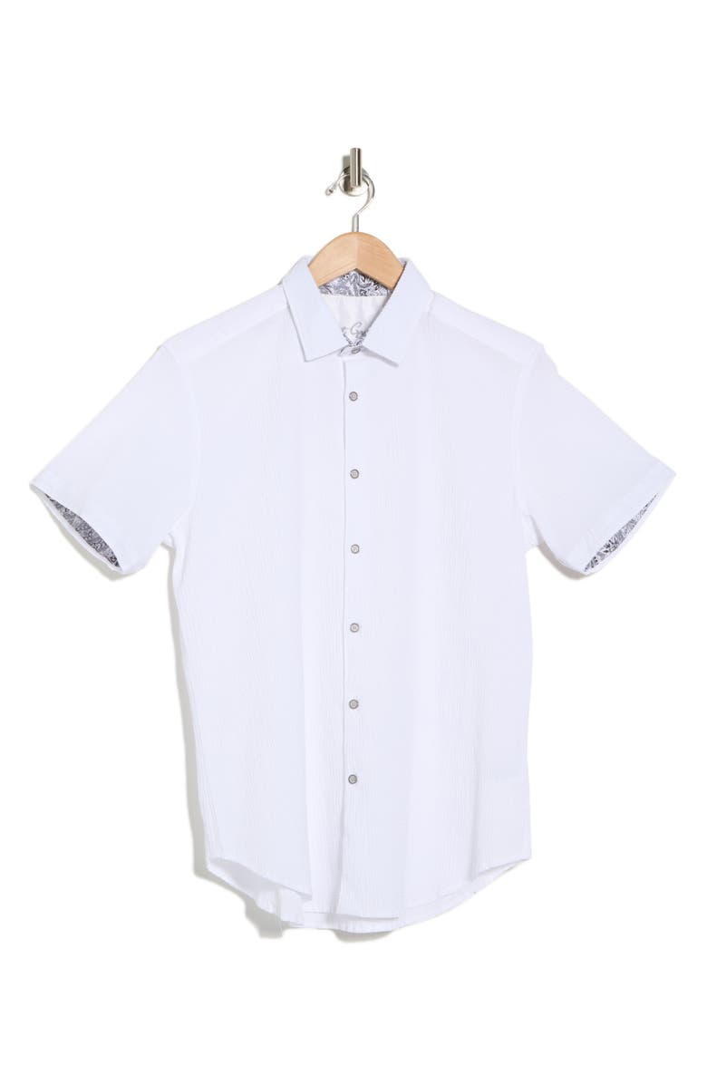 Robert Graham Piers Short Sleeve Woven Button-Up Shirt, Alternate, color, 