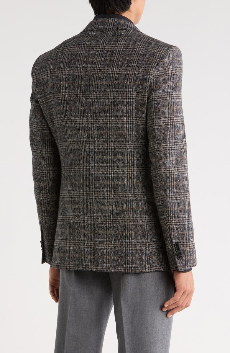 John Varvatos Star USA Screenweave Plaid Sport Coat, Alternate, color, Blue