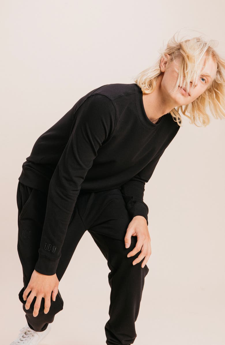 Ocio Men's SoftCore Classic Crewneck, Alternate, color, Black