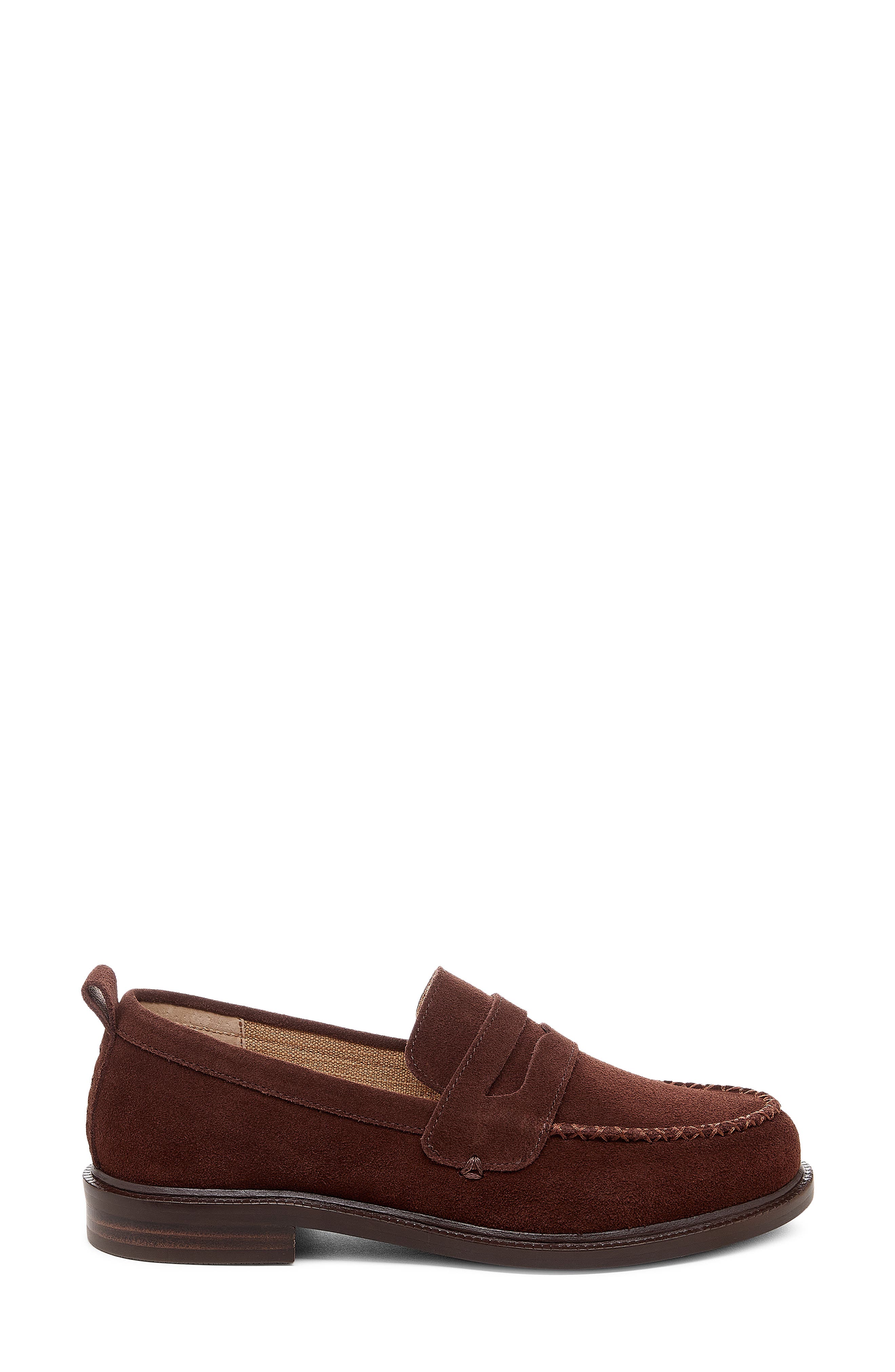 Lens Penny Loafer, Alternate, color, WARM BROWN