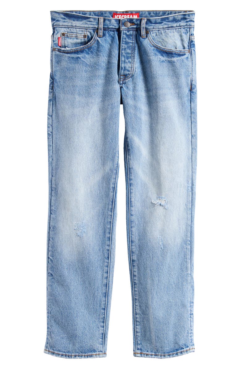 ICECREAM Strawberry Fit Distressed Icing Jeans, Alternate, color, 