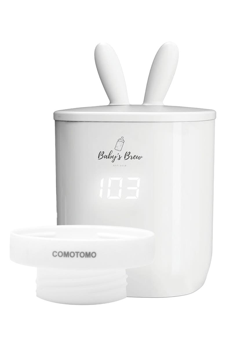 Baby's Brew 3.0 Portable Bottle Warmer Pro with Comotomo Adapter, Main, color, White