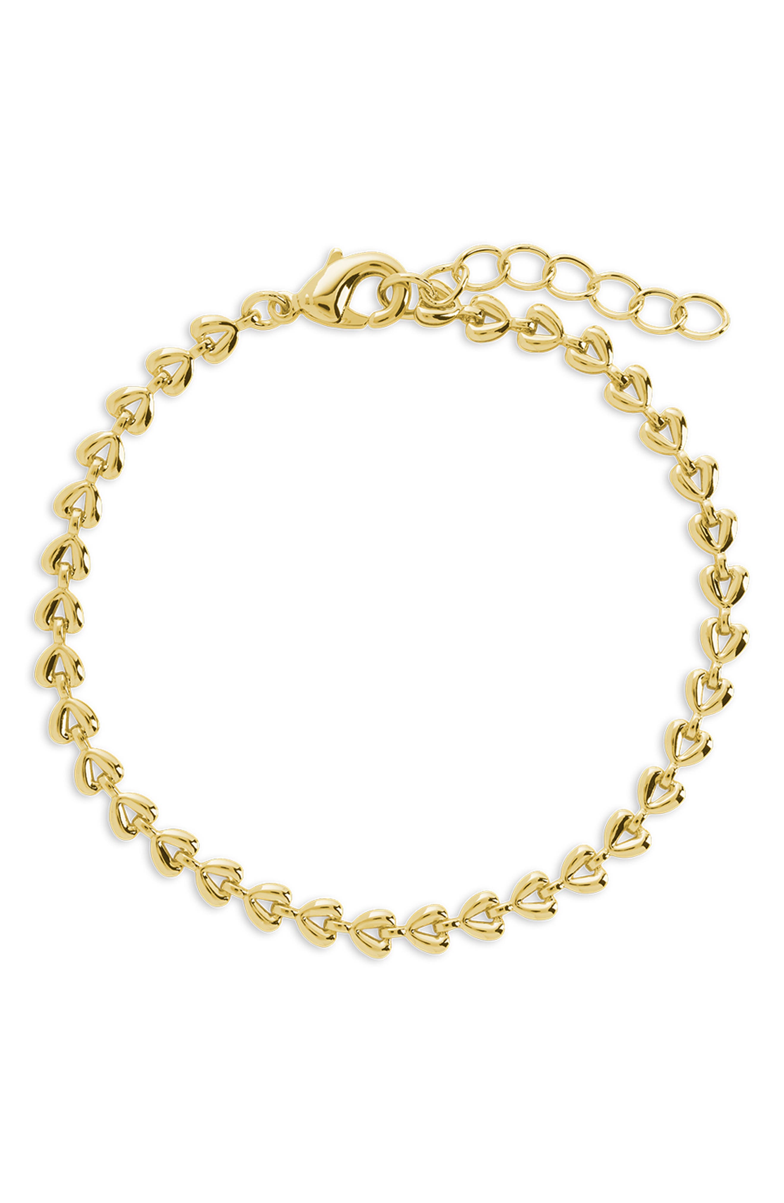 Sterling Forever Blake Heart Chain Bracelet