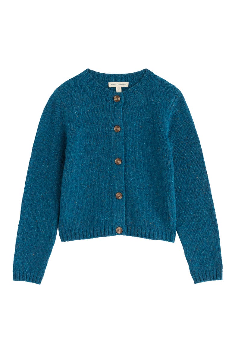Dawson Pick Merino Wool Blend Cardigan, Alternate, color, RAINCLOUD