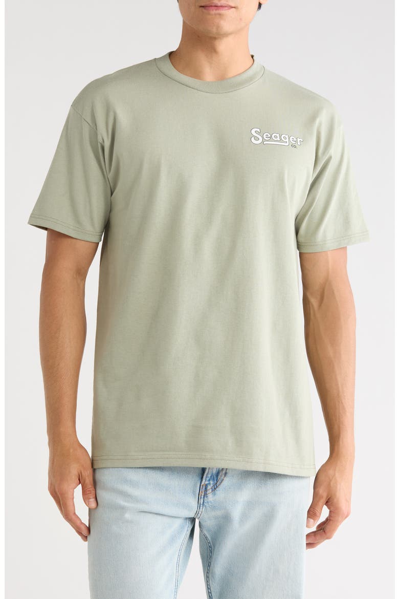 Drifting the West Cotton Graphic T-Shirt, Main, color, DESERT GREEN