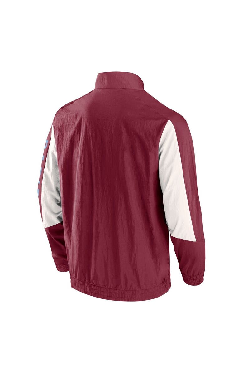 FANATICS Men's Fanatics Branded Burgundy Colorado Rapids Net Goal Raglan Full-Zip Track Jacket, Alternate, color, Burgundy
